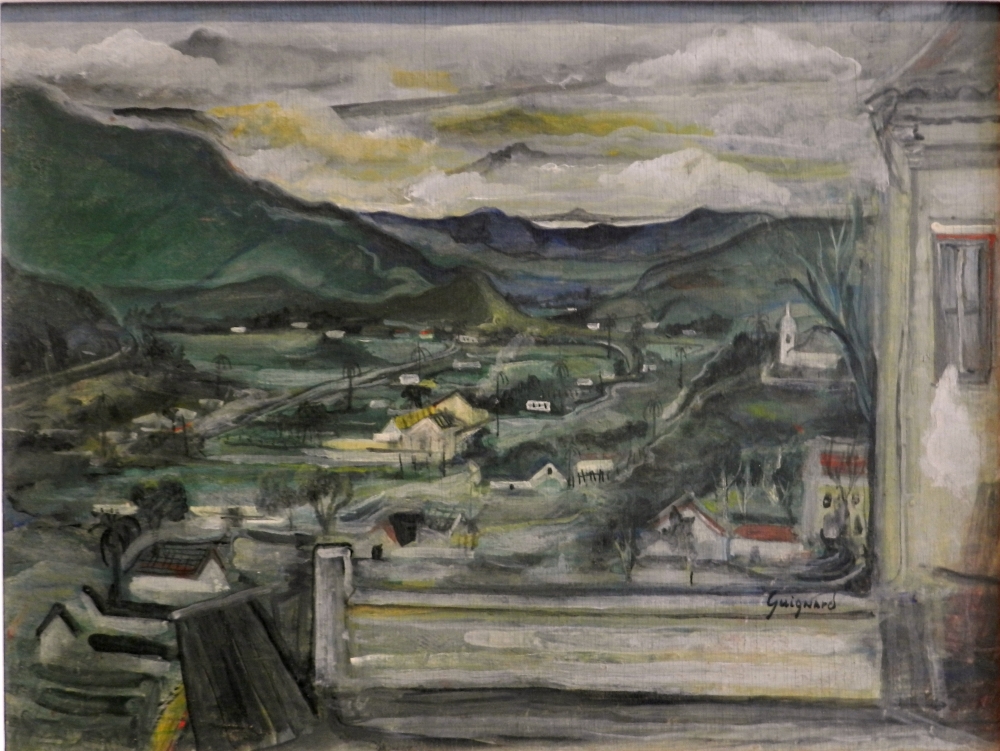 Guignard | Paisagem com mureta e janela