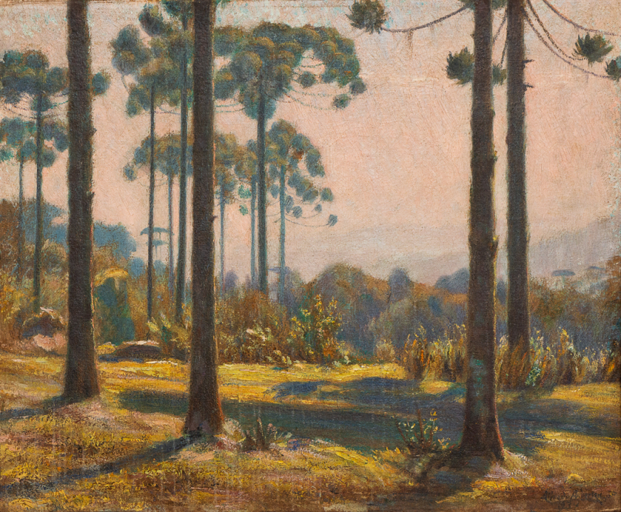 Alfredo Andersen | Paisagem com pinheiros, 1934