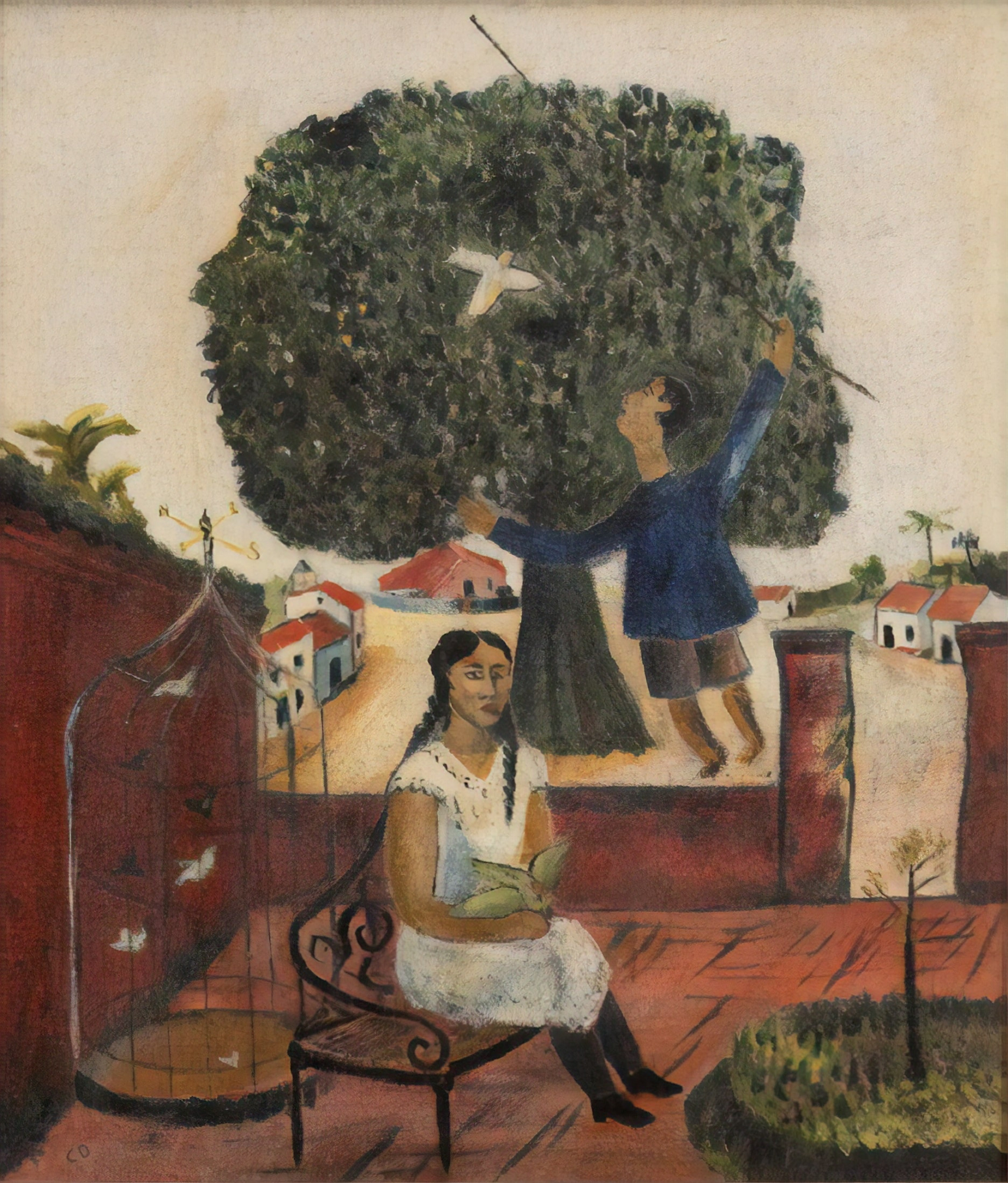 Cícero Dias | Vilarejo, década de 1930
