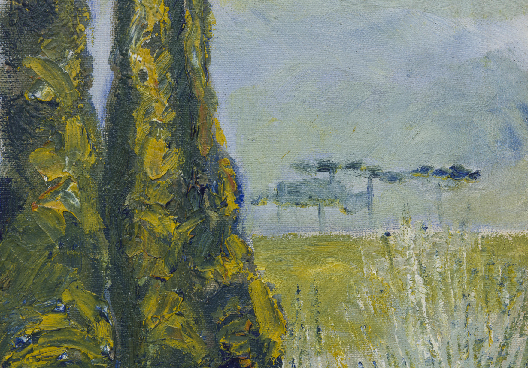 Miguel Bakun | Paisagem com Cedros, década de 1940